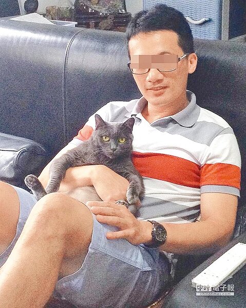 國防大學林姓中校教官,遭舒姓前女友指控狠心虐貓,痛批校方包庇,呼籲重啟調查。(台灣動物緊急救援小組提供)