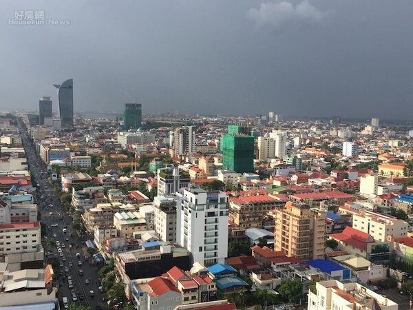 柬埔寨金邊房市鳥瞰。（好房網News記者蔡佩蓉攝影）