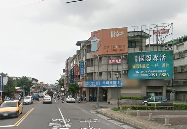 台中太平廣告看板。(翻攝自Google Map)
