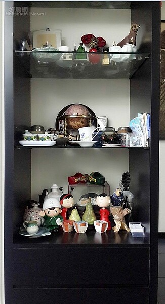 6. 角落有著別緻的收納櫃。