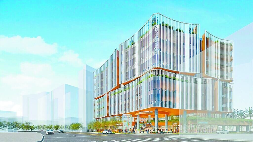 新北市立圖書館第二總館模擬圖。圖/新北市文化局提供
