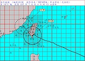 颱風動態0600／尼伯特颱風　05：50於台東太麻里登陸