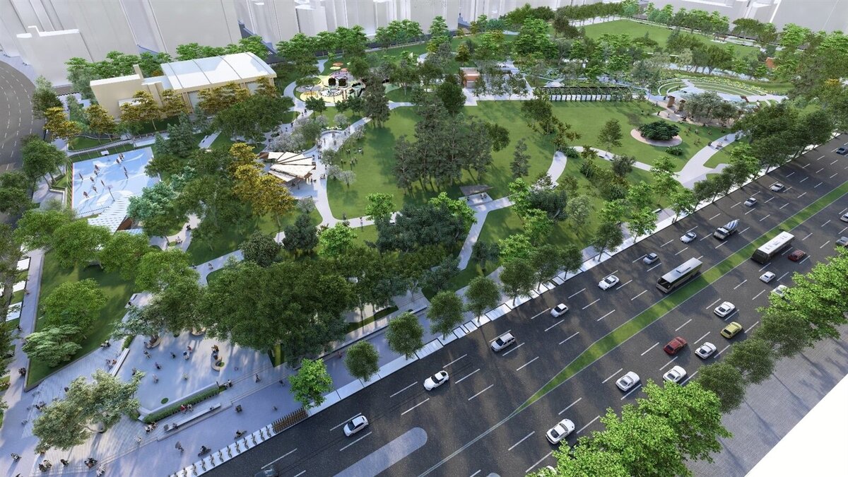 榮星花園改造後示意圖。圖／台北市公園處提供