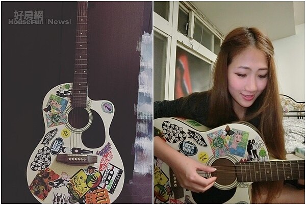 7.在家最常做的就是躺在床上看書、聽音樂跟滑手機，偶爾還會彈彈吉他。