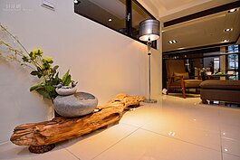 二樓小造景也帶入了濃濃的日式風格