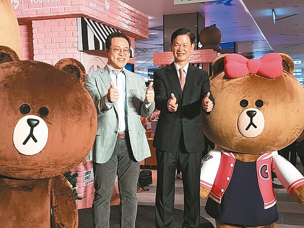 首家Line主題咖啡館進駐信義區,明年營收初估上看億元。 記者楊美玲/攝影