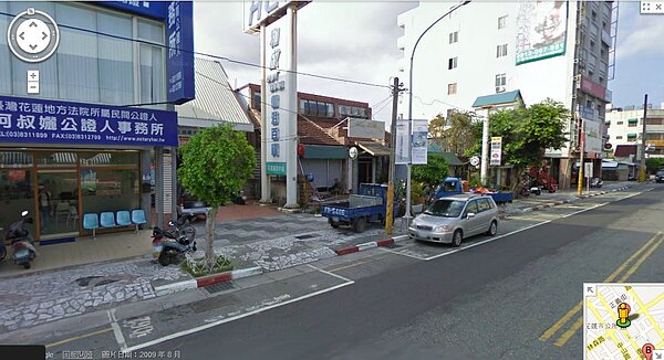 花蓮市為改善交通,原訂9月起收費,遭批影響出入叫停。重畫改善後復出,半小時收費10元(圖/翻攝自Google Map)