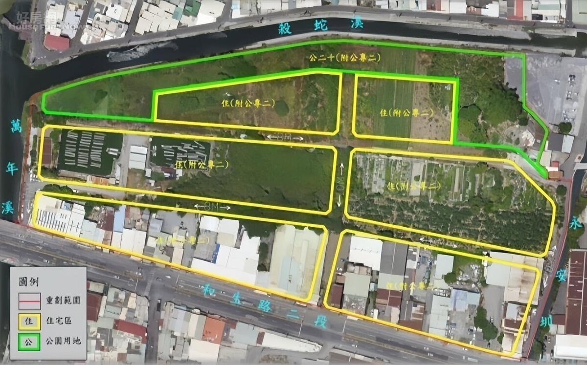 屏東縣和生市地重劃範圍圖。圖/縣長周春米臉書