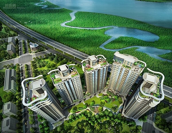 五股上河園建案,棟距太近遭買家質疑與廣告不實。(好房網News記者 黃彥翔 攝影)