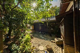 台北書畫院後院。