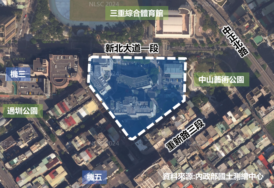 三重聯醫將興建第三醫療大樓,新增約2.6萬平方公尺醫療空間,強化三蘆地區醫療量能。圖/新北市政府提供