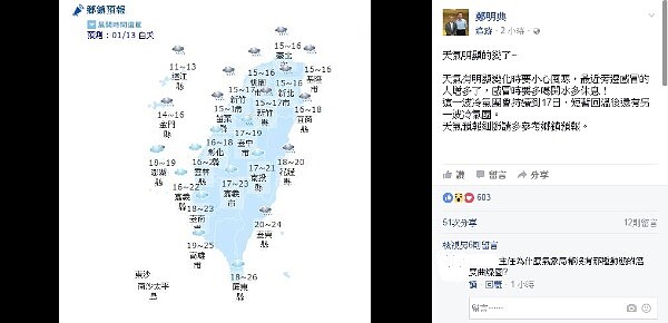 (圖/翻攝自臉書鄭明典)
