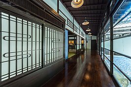 緣側一景。日本人夏天的時候總喜歡在此乘涼午休一番。