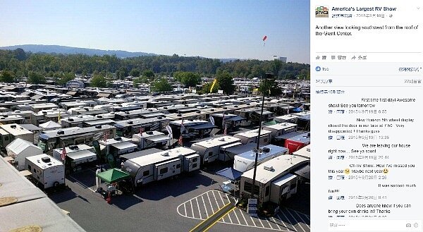 美國每年舉辦Recreational Vehicle Show,展出各樣式房車(圖/翻攝自臉書America's Largest RV Show)