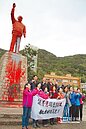 蔣公銅像遭潑漆　議員要求警緝凶硬起來