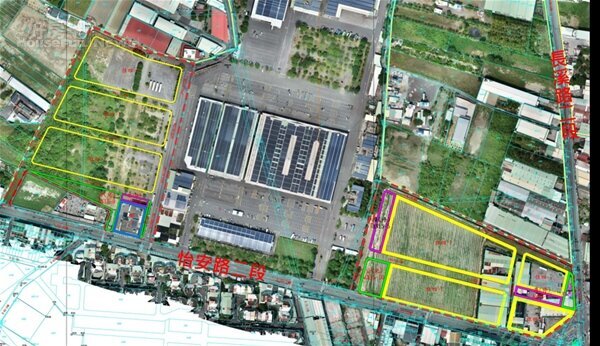 怡中市地重劃區範圍。圖/台南市地政局提供