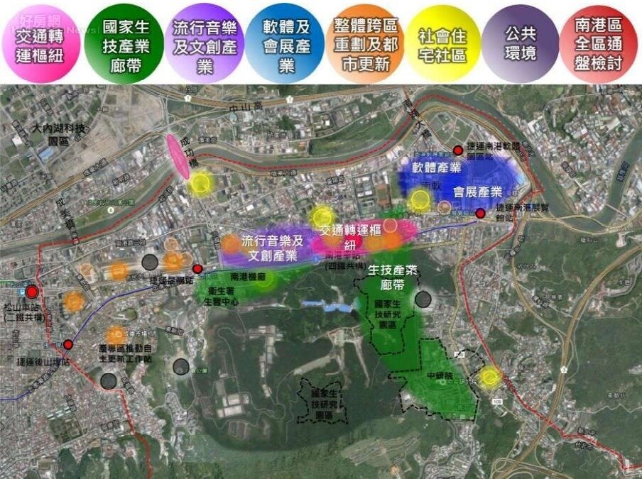 台北東區門戶發展計畫圖。圖/台北市都發局