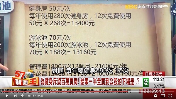 花錢買公設,想使用時,卻被告知使用費另外計算(圖/翻攝自youtube)