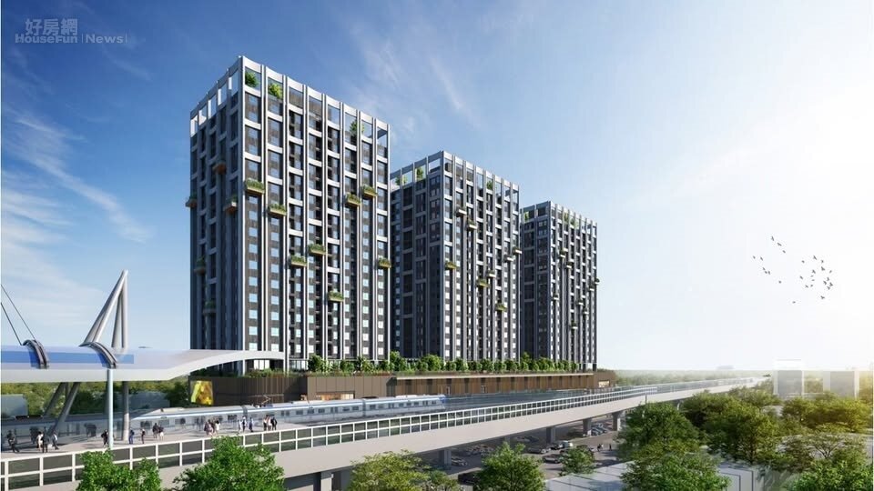 屏東火車站公辦都市更新案完工模擬圖。圖／國土管理署