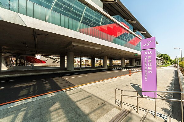機場捷運高鐵桃園站(好房網News記者張聖奕/攝影)