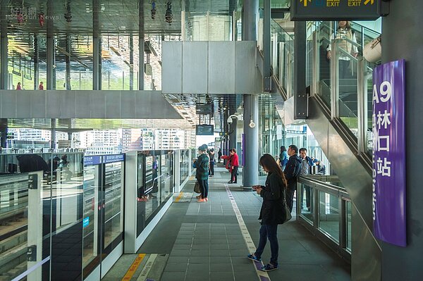 機場捷運A9林口站(好房網News記者張聖奕/攝)