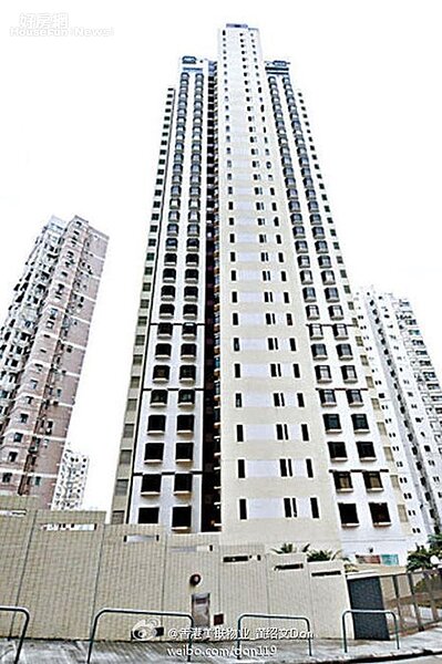 5.張學友在港島也有一戶「愉富大廈」物件。(翻攝自香港美聯物業黃紹文微博)