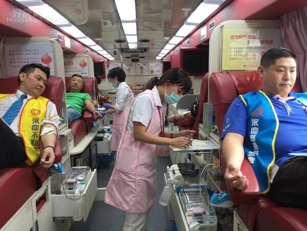 台慶不動產竹苗區10月初舉辦公益捐血活動，一個下午就募集183袋熱血