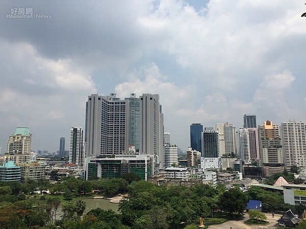 曼谷市區鳥瞰。(好房網News記者蔡佩蓉攝影)
