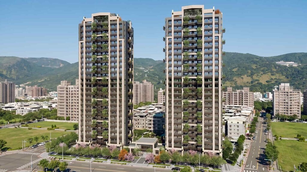 「大直藏璽」模擬圖(長虹建設)。圖/台北住都中心