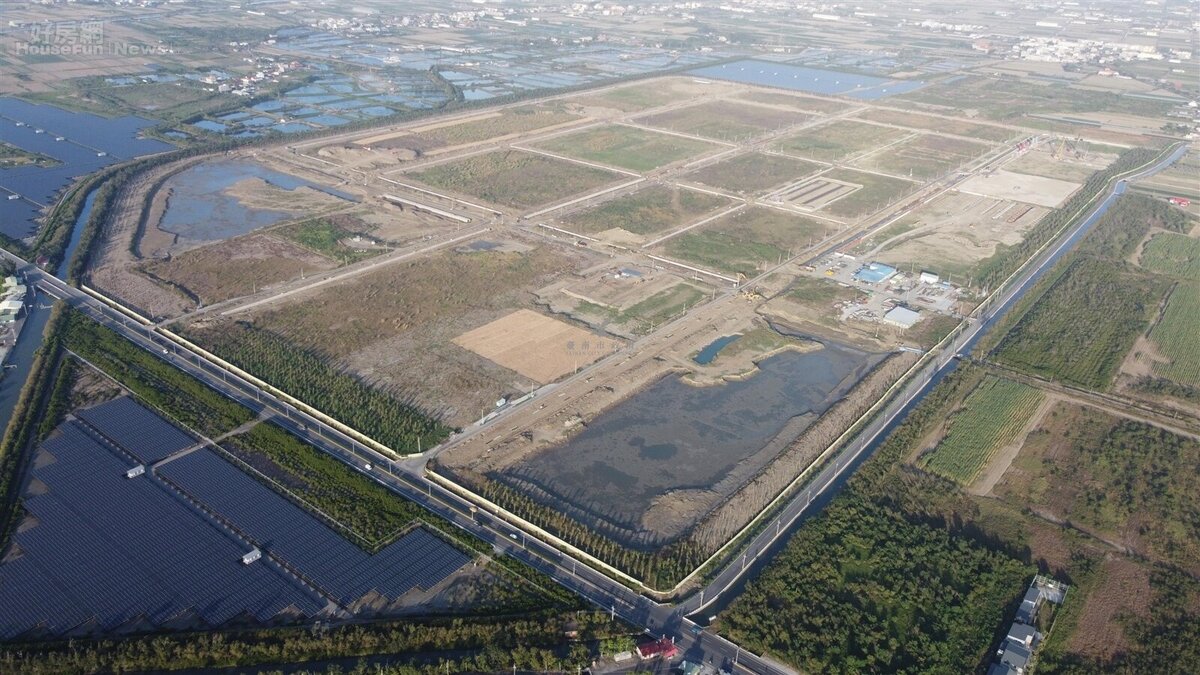 台南七股工業區鳥瞰圖。圖/台南市政府