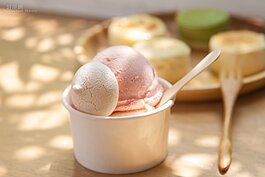 不敢吃乳酪的人也可以品嘗人氣商品冰淇淋。