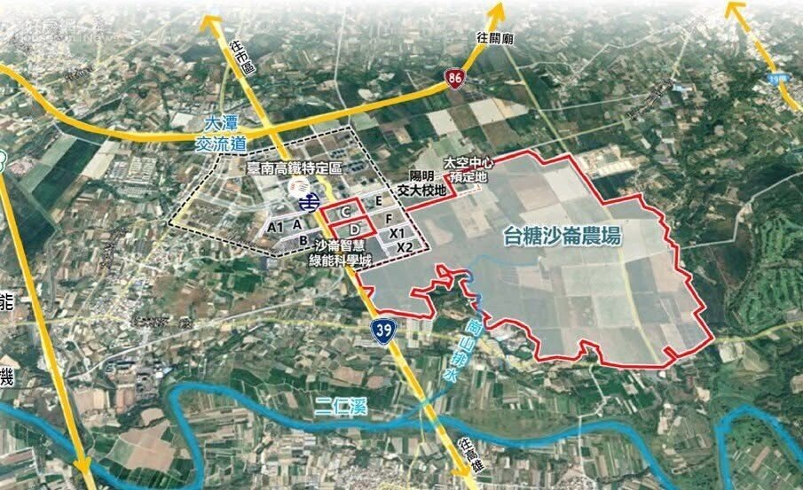 南科四期規劃圖/台南市政府提供
