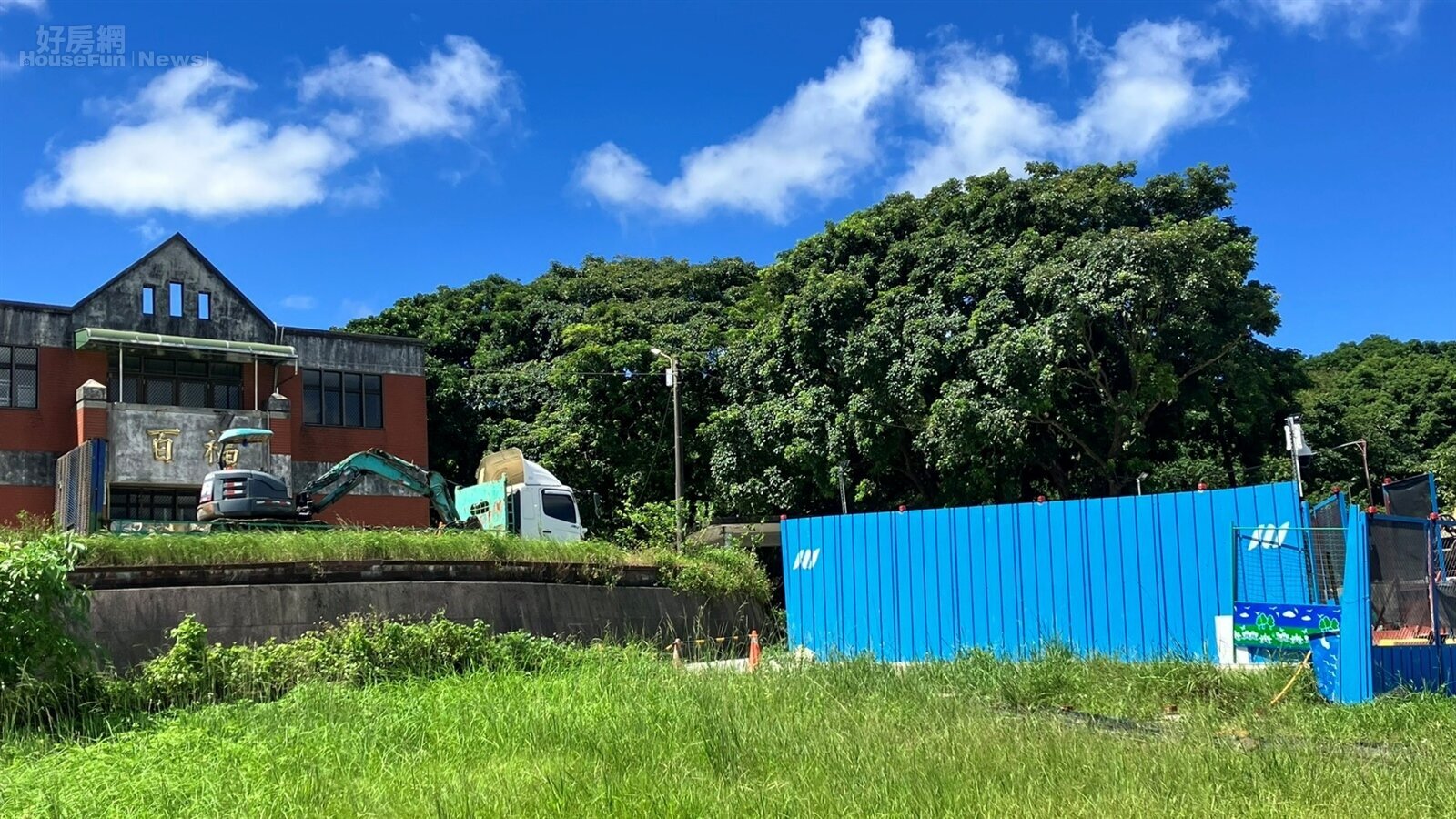 基隆捷運先期工程-百福站工程狀況。圖/好房網News記者王震濂拍攝