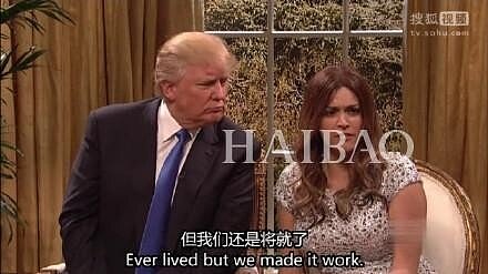 大陸網友翻出川普一年前參加脫口秀的趣味片段。(圖/翻攝自網路)