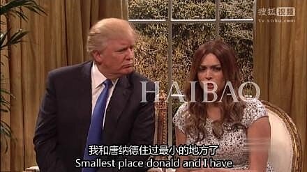 大陸網友翻出川普一年前參加脫口秀的趣味片段。(圖/翻攝自網路)