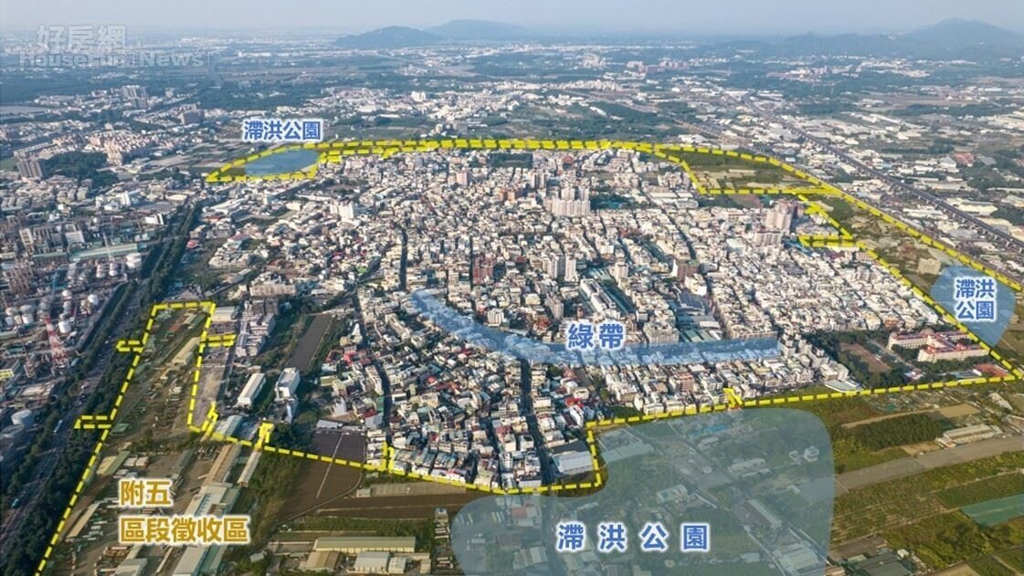高雄大社96公頃區徵案空拍照。圖/高雄示政府提供