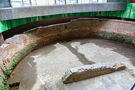 確定會保留下來的防空蓄水池，這已經是市府指定的歷史建物。