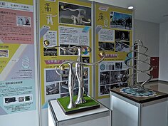 部分樓層設有運動主題藝術品讓民眾可以欣賞