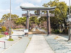 若時間還夠，搭船前可以前往碼頭旁的三柱神社走走，裡面的櫻花也十分值得一賞。