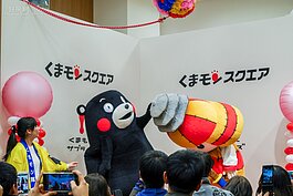 來到熊本，當然不能錯過熊本熊部長的演出，只要抓對時間並及早入場，就可與熊本部長同樂。