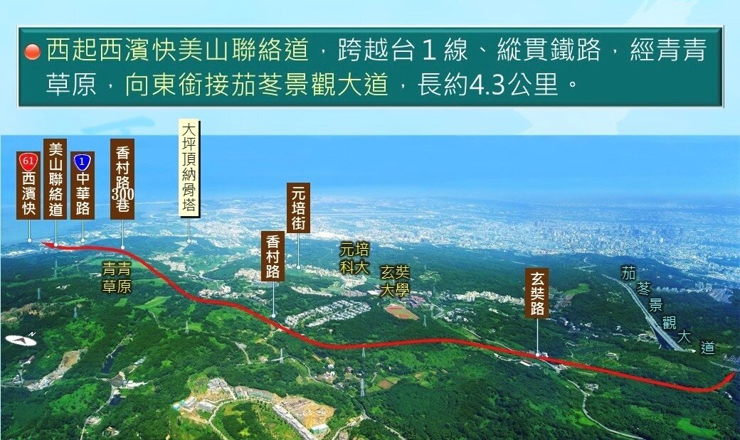 竹市府啟動R1道路可行性研究規劃。圖／新竹市工務處提供