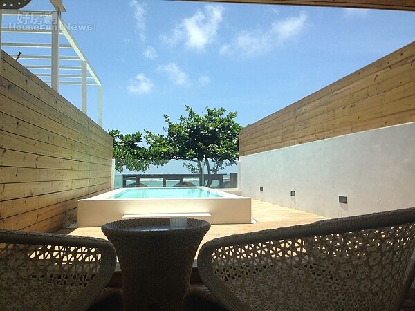 6.泳池看出去可以看到海洋,海天一線,日落時刻更是唯美。