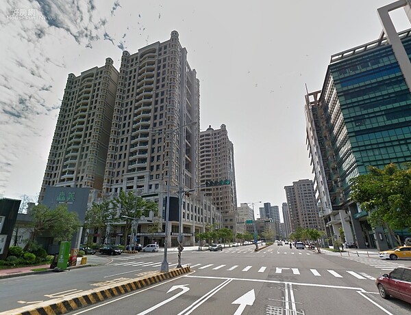 新竹竹北高鐵特區房市情境圖。(翻攝自Google Map)
