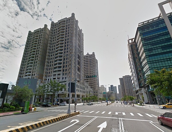 新竹竹北高鐵特區房市情境圖。（翻攝自Google Map）