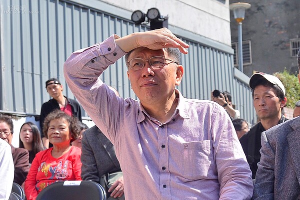 柯文哲漏網鏡頭。(好房網News記者 陳韋帆/攝影)