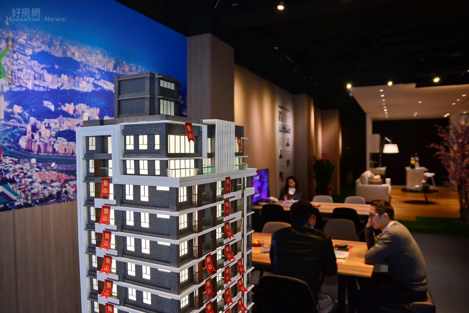 接待中心情境。（好房網News記者 陳韋帆／攝影）