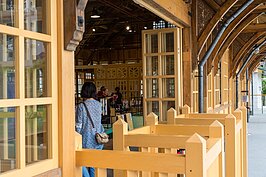 剪票口也重現當年的樣子。 