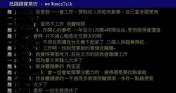 一次繼承4棟房產的年輕人,房子多到PO文問「請問大家這樣還會想要工作嗎?」(翻攝PTT)