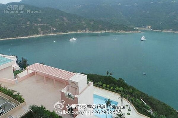 6.大潭紅山半島部分建案景觀可享美麗海景。(翻攝自香港豪宅資訊組_Winnie微博)