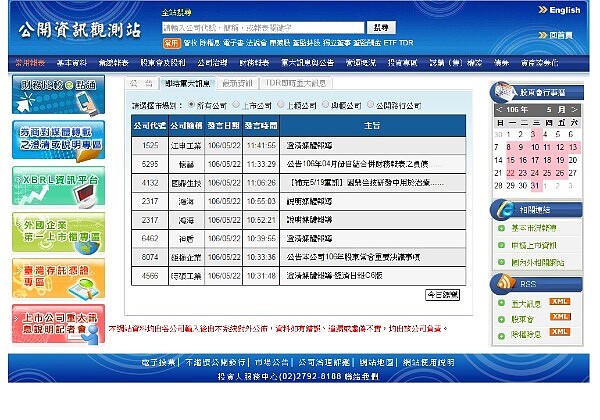 公開資訊觀測站(圖/翻攝自公開資訊觀測站)